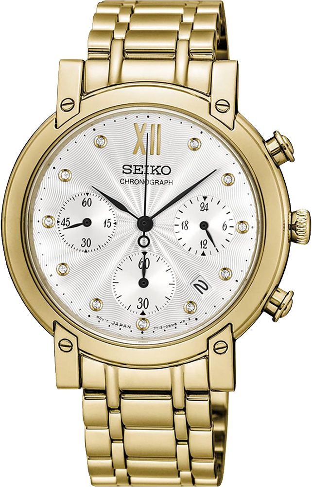 Seiko Seiko Ladies  White Dial 35.8 mm Quartz Watch For Women - 1