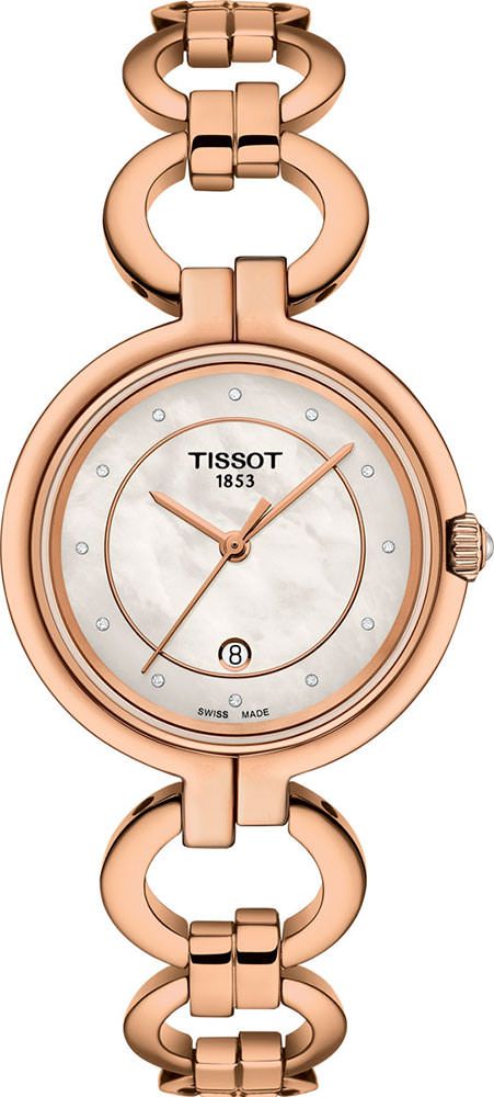 Tissot T-Lady Tissot Flamingo MOP Dial 26 mm Quartz Watch For Women - 1