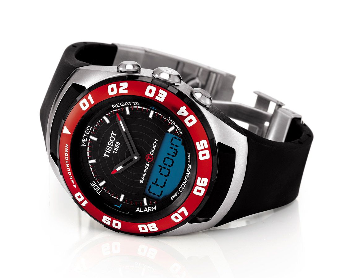 Tissot T-Touch Tissot Sailing-Touch Black Dial 45 mm Quartz Watch For Men - 5