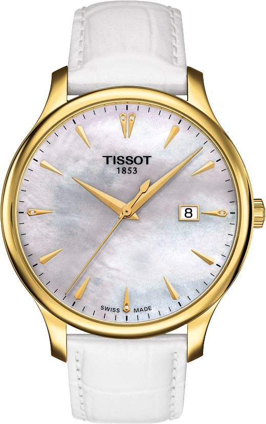 Tissot T-Classic Tissot Tradition MOP Dial 42 mm Quartz Watch For Women - 1