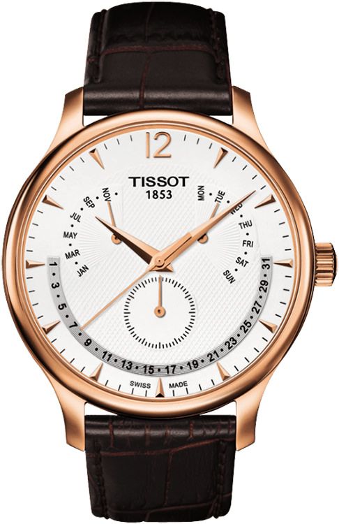 Tissot T-Classic Tissot Tradition White Dial 42 mm Quartz Watch For Men - 1