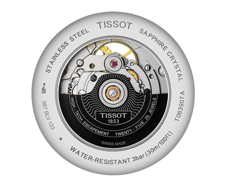 Tissot T-Classic Tradition Silver Dial 40 mm Automatic Watch For Men - 2