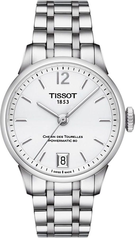 Tissot T-Classic Tissot Chemin Des Tourelles White Dial 32 mm Automatic Watch For Women - 1