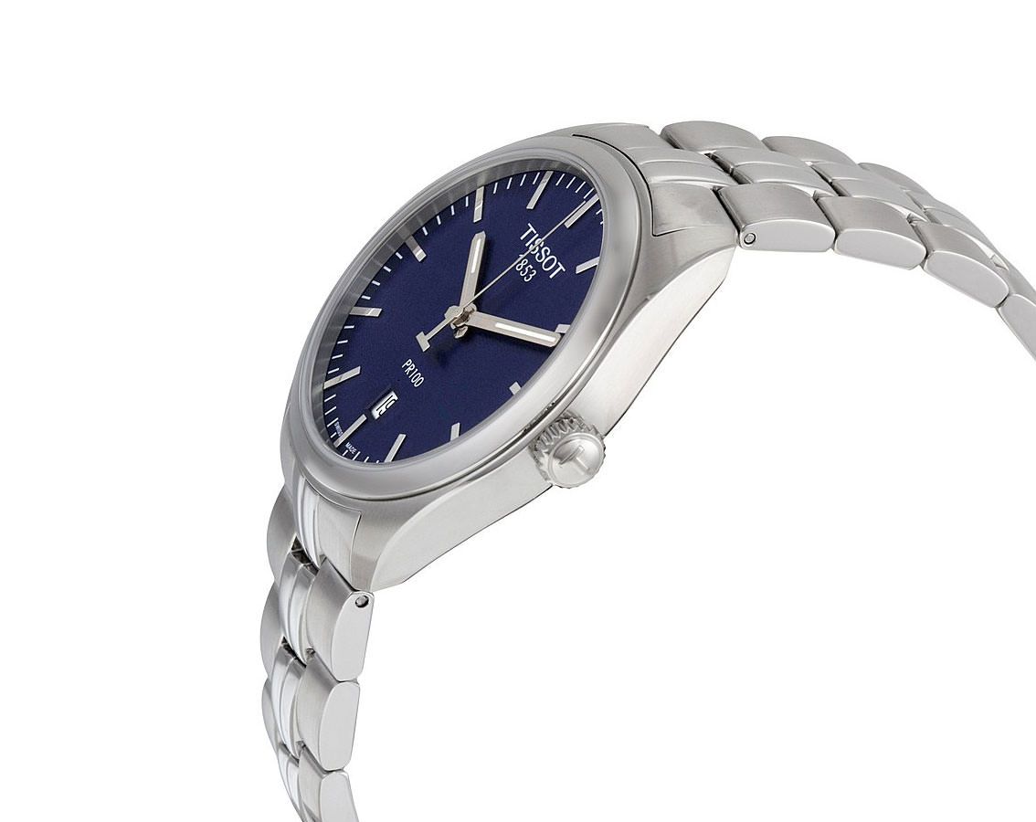 Tissot T-Classic Tissot PR 100 Blue Dial 39 mm Quartz Watch For Men - 2