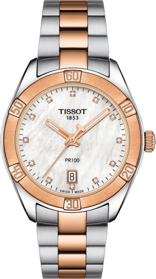 Tissot T-Classic Tissot PR 100 MOP Dial 36 mm Quartz Watch For Women - 1