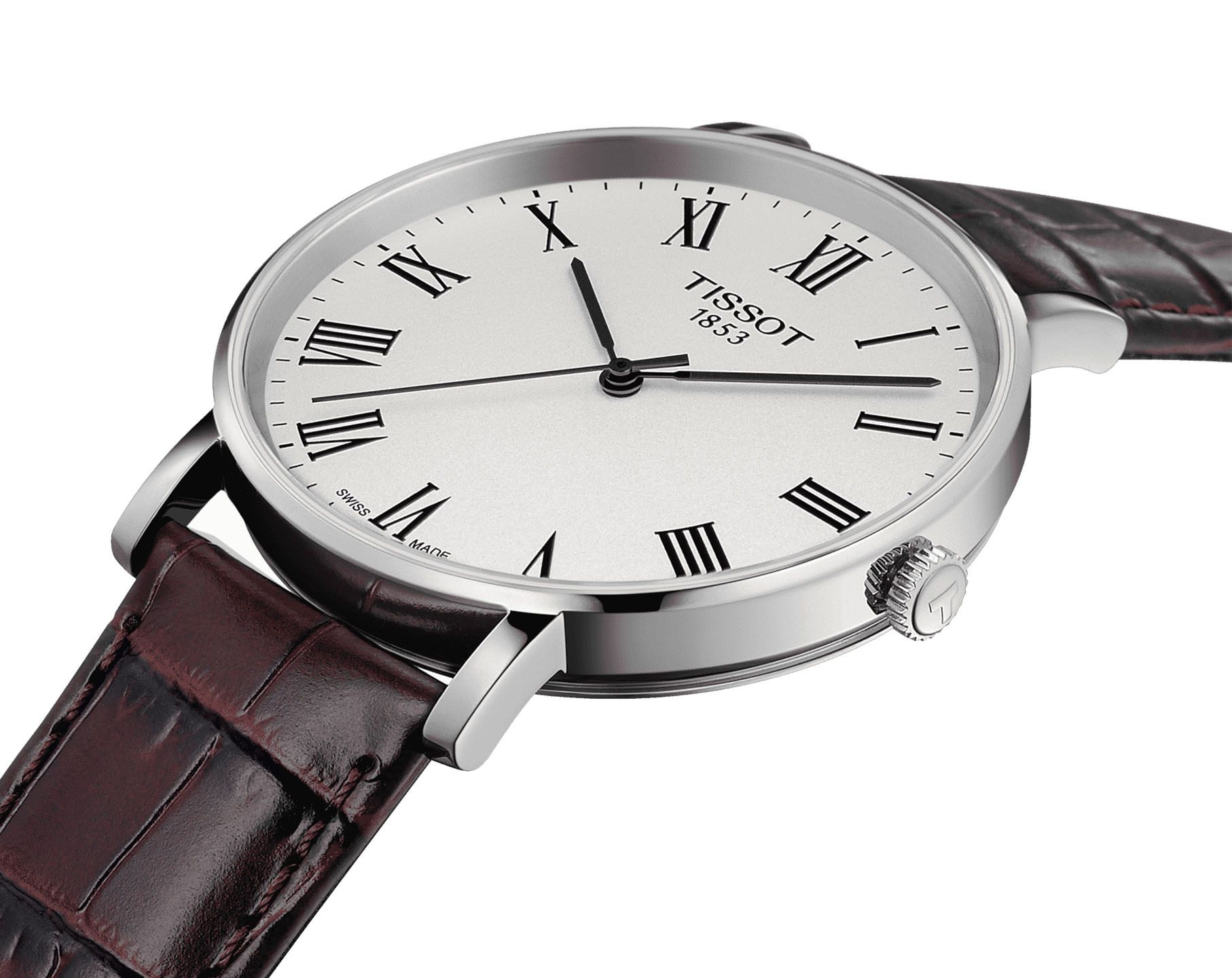 Tissot T-Classic Tissot Everytime Silver Dial 38 mm Quartz Watch For Men - 7