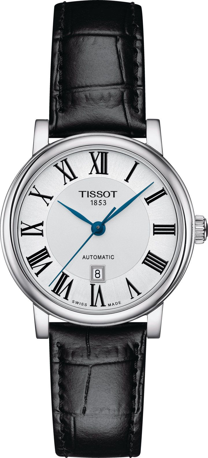 Tissot T-Classic Tissot Carson Silver Dial 30 mm Automatic Watch For Women - 1