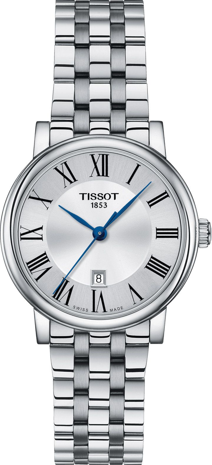 Tissot T-Classic Tissot Carson Silver Dial 30 mm Quartz Watch For Women - 1