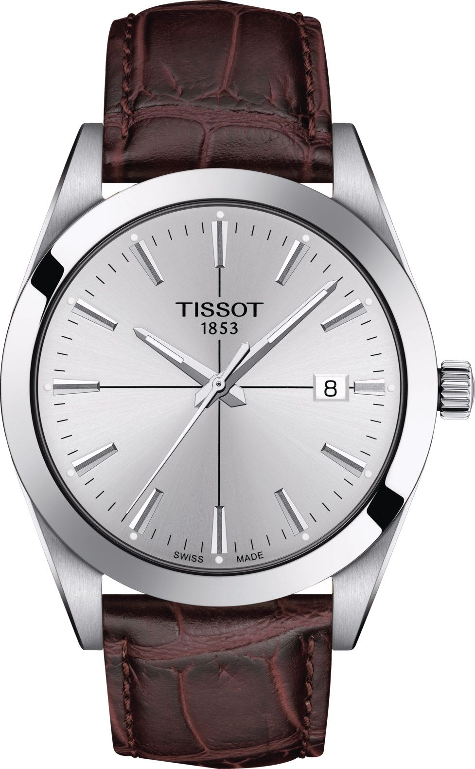 Tissot T-Classic Tissot Gentleman Silver Dial 40 mm Quartz Watch For Men - 1