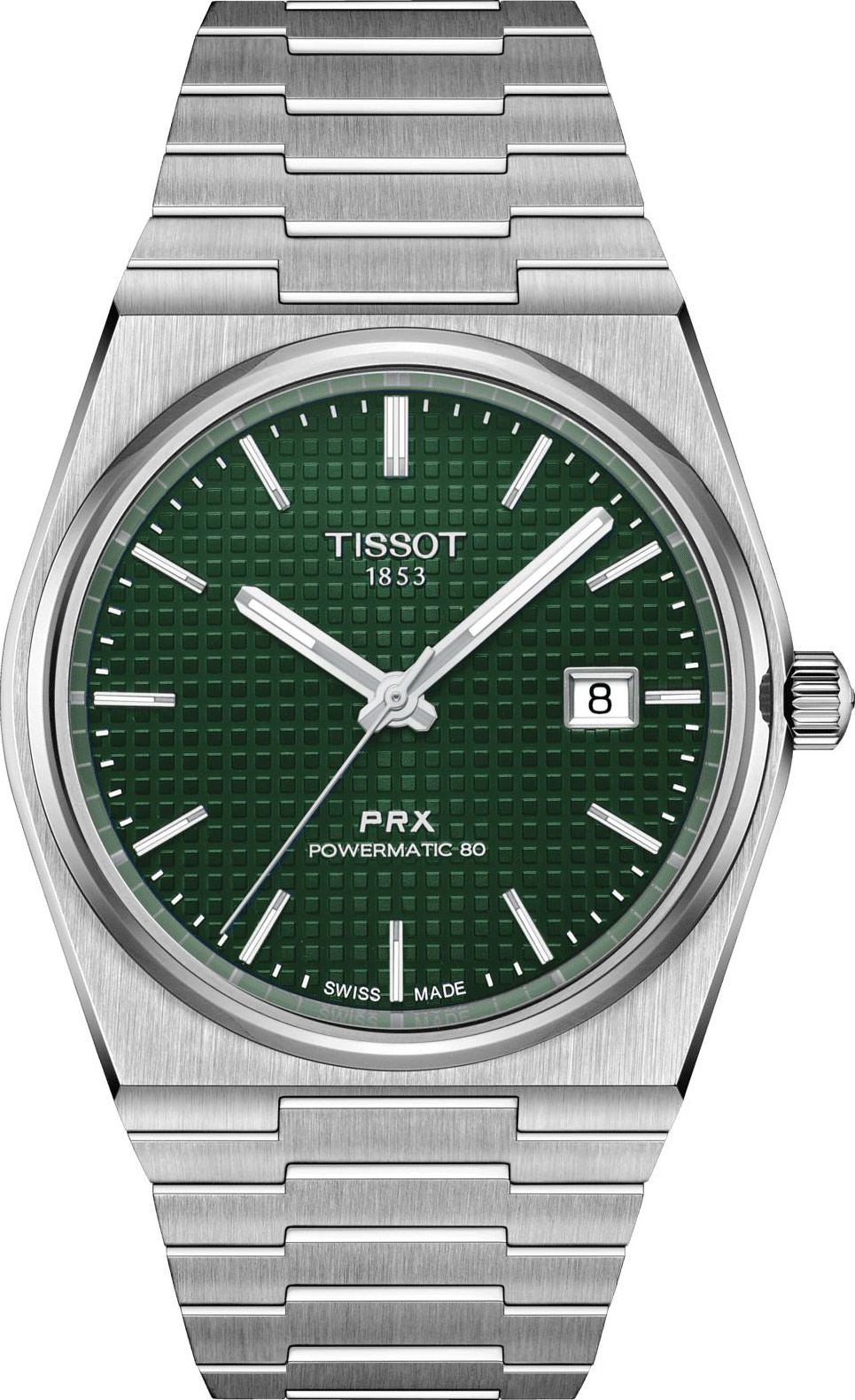 Tissot T-Classic Tissot PRX Green Dial 40 mm Automatic Watch For Men - 1