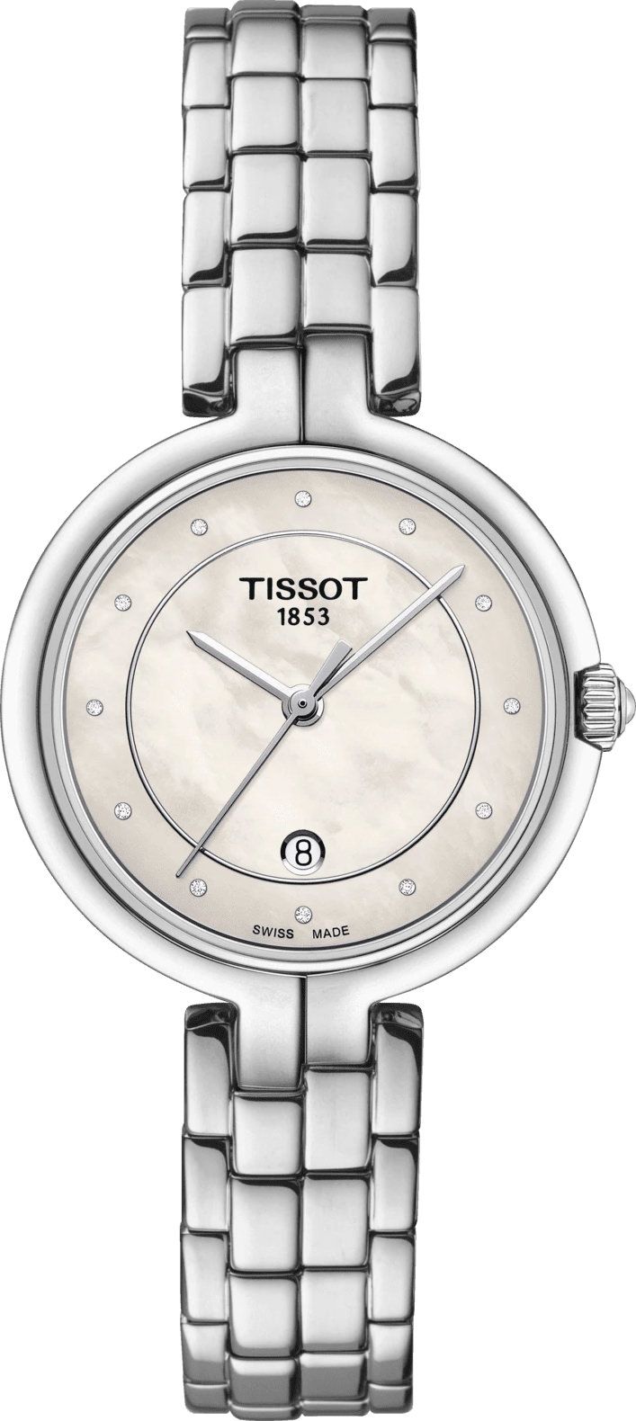 Tissot T-Lady Tissot Flamingo MOP Dial 30 mm Quartz Watch For Women - 1