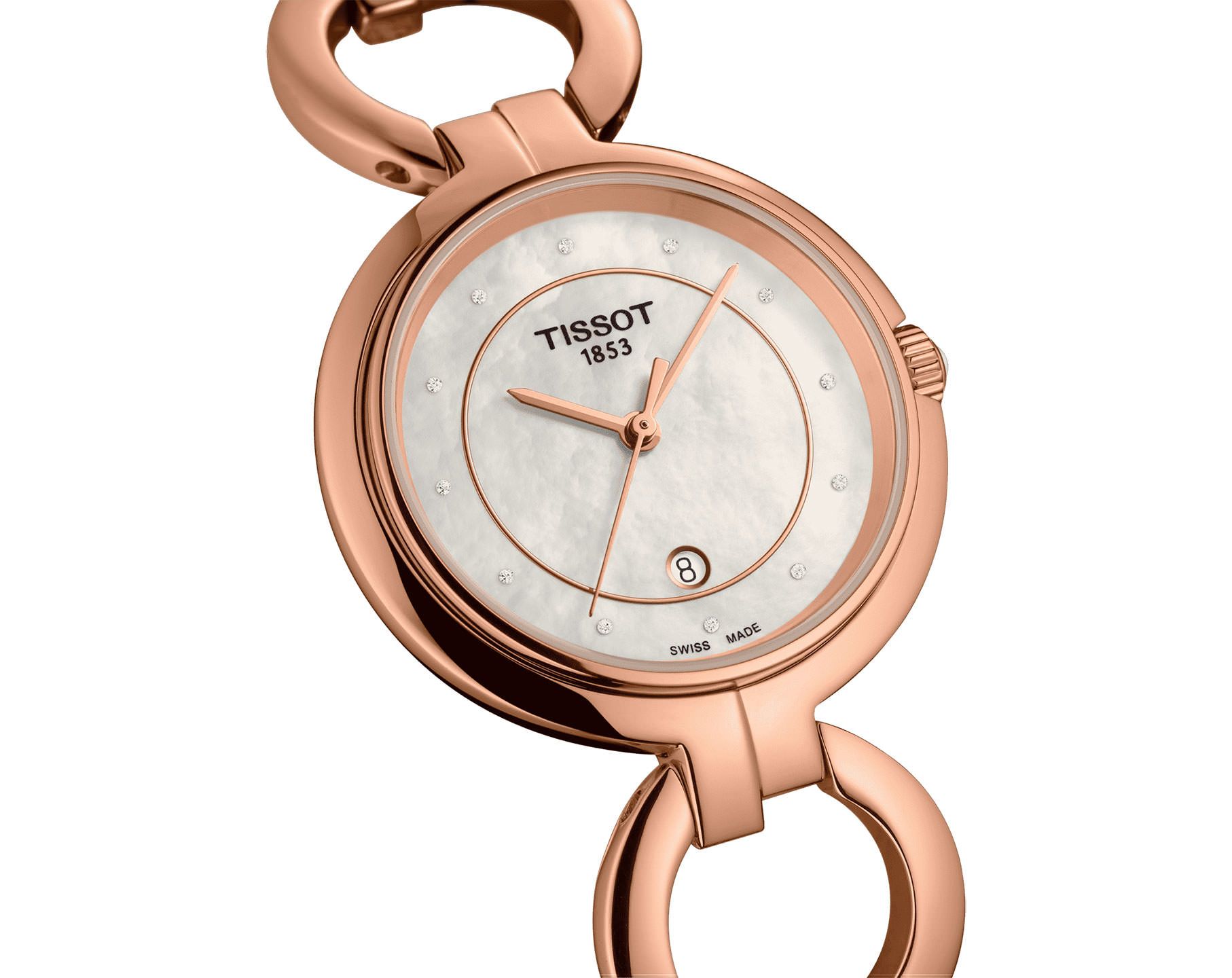 Tissot T-Lady Tissot Flamingo MOP Dial 26 mm Quartz Watch For Women - 2