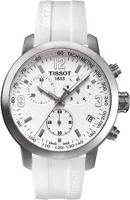 Tissot T-Sport Tissot PRC 200 White Dial 42 mm Quartz Watch For Men - 1