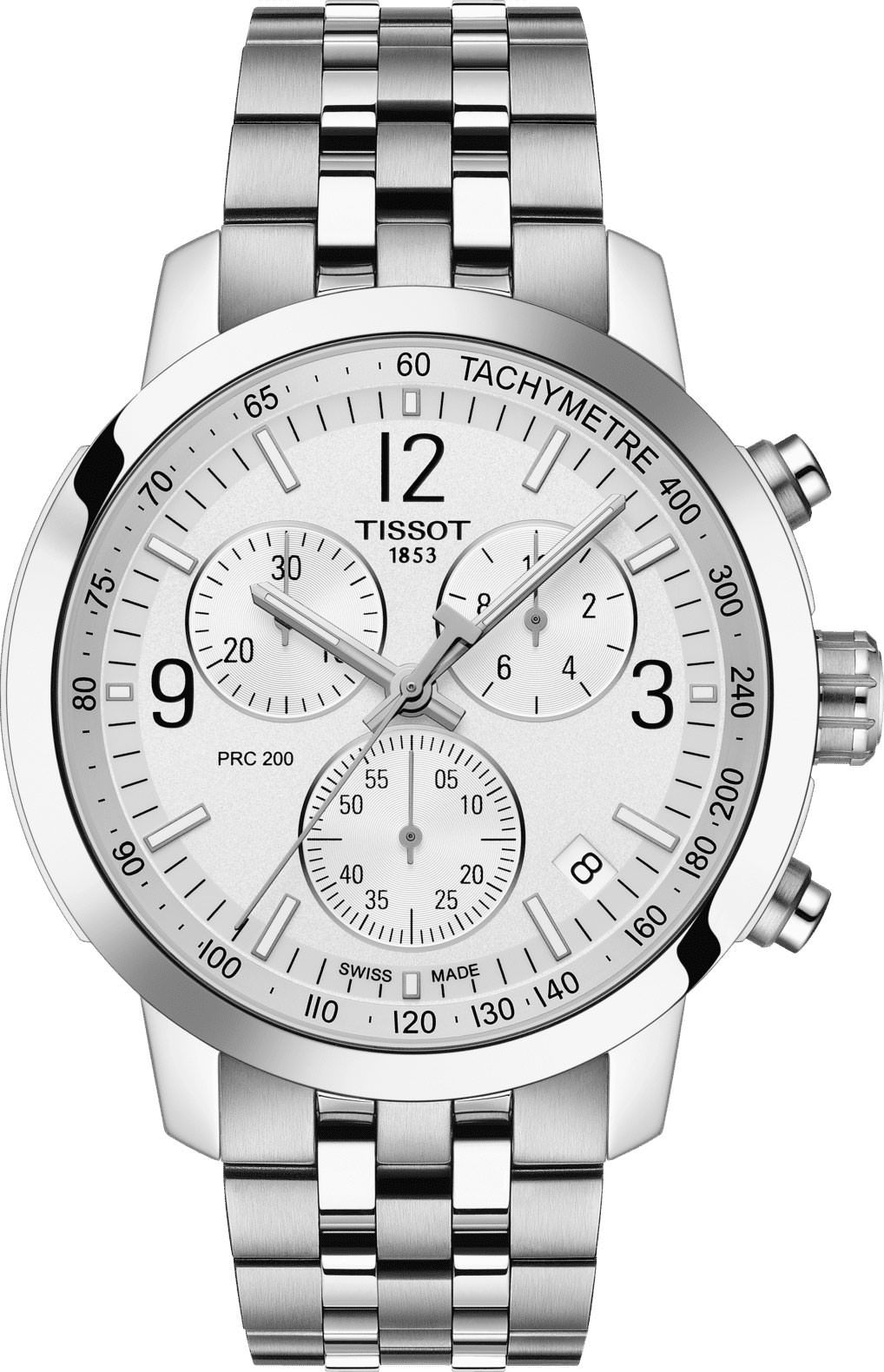 Tissot T-Sport Tissot PRC 200 Silver Dial 43 mm Quartz Watch For Men - 1