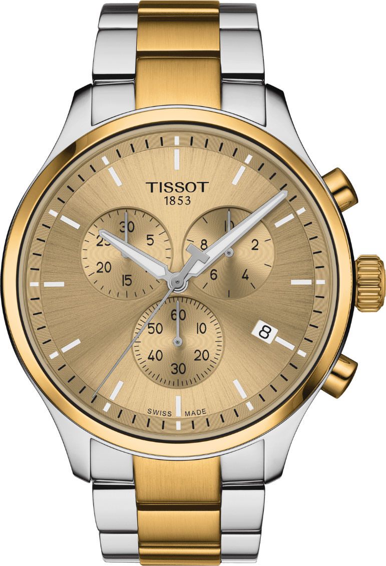 Tissot T-Sport Tissot Chrono XL Champagne Dial 45 mm Quartz Watch For Men - 1