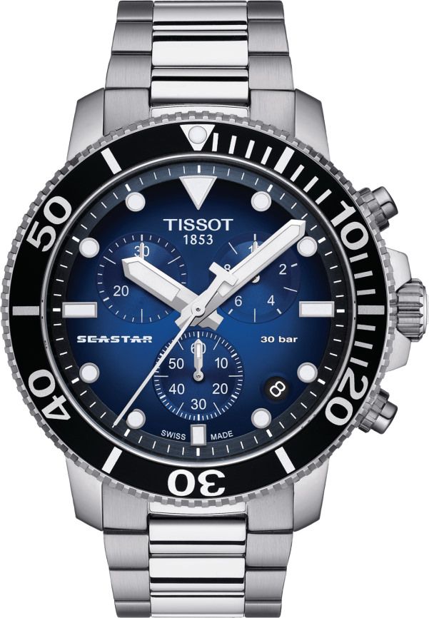 Tissot T-Sport Tissot Seastar 1000 Blue Dial 45.5 mm Quartz Watch For Men - 1