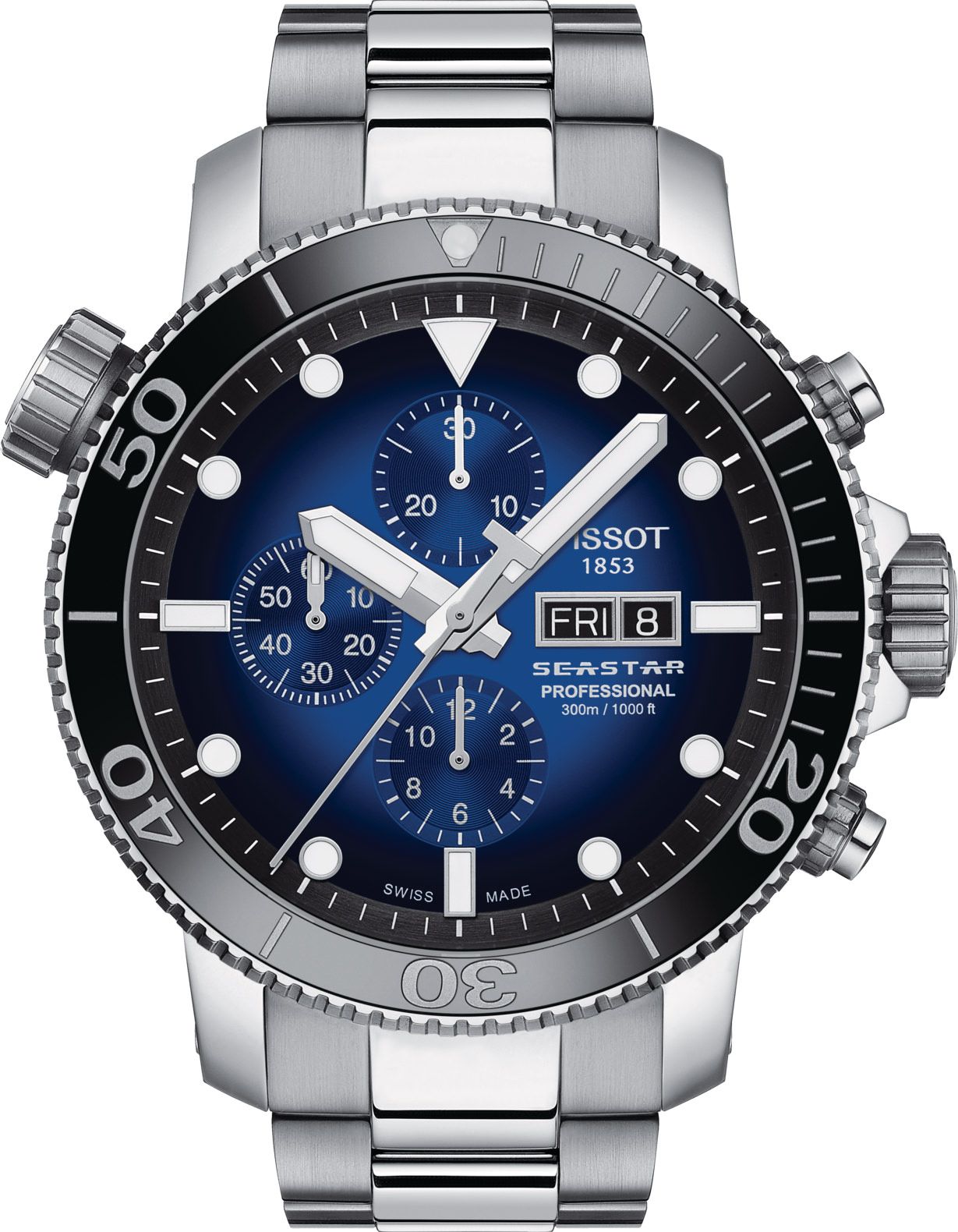 Tissot T-Sport Tissot Seastar 1000 Blue Dial 48 mm Automatic Watch For Men - 1