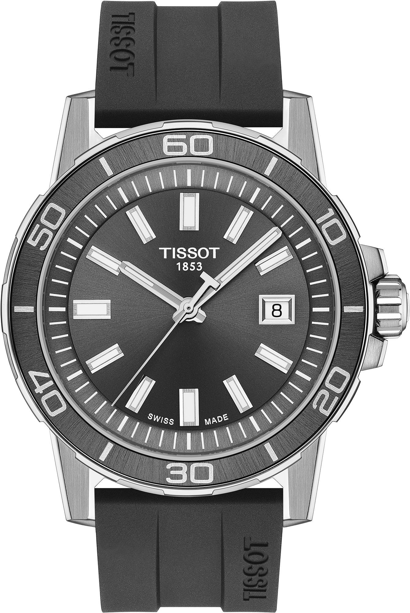 Tissot T-Sport  Grey Dial 44 mm Quartz Watch For Men - 1