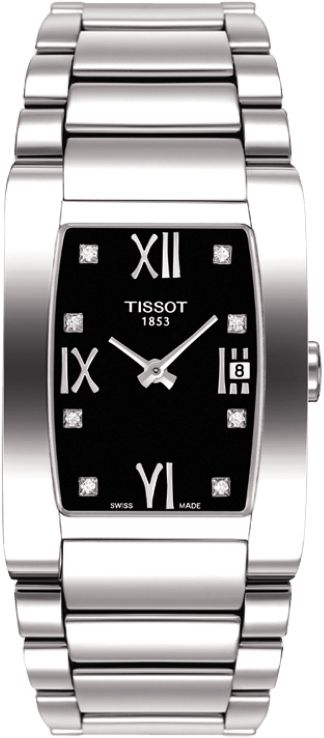 Tissot T-Lady Tissot Generosi-T Black Dial 25 mm Quartz Watch For Women - 1