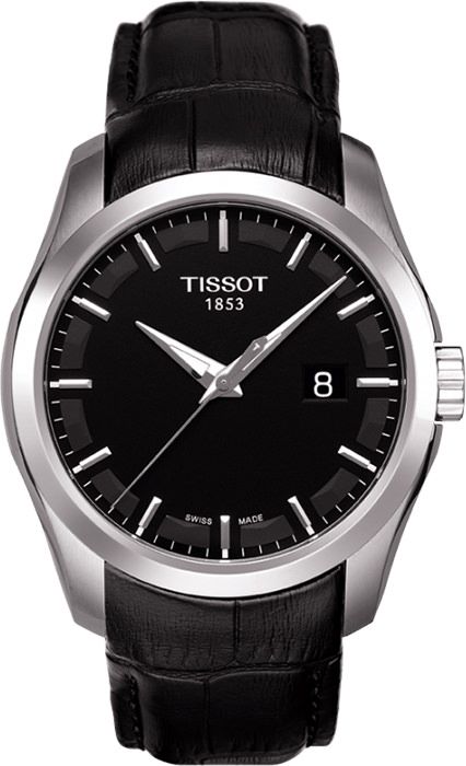 Tissot T-Classic Tissot Couturier Black Dial 39 mm Quartz Watch For Men - 1