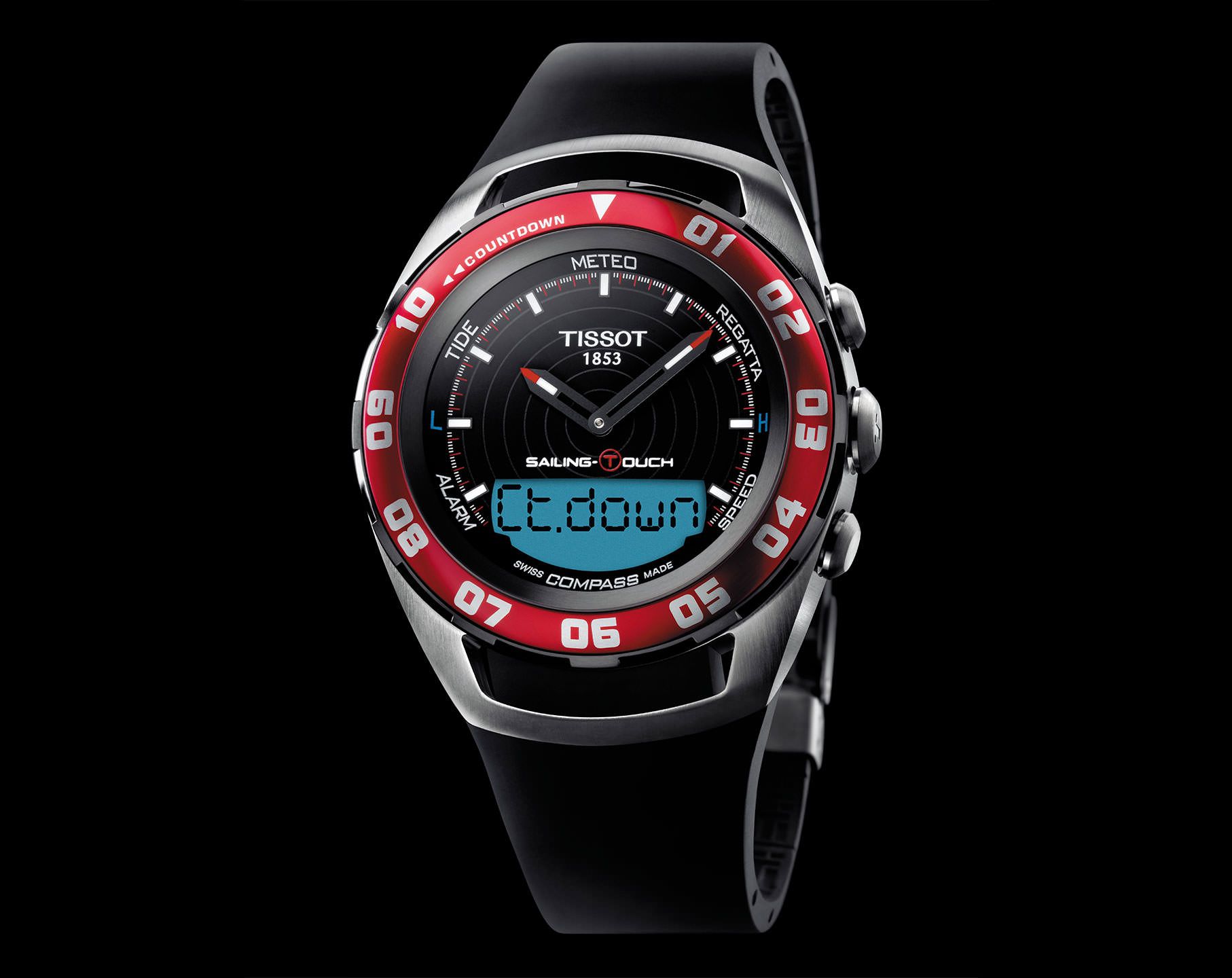 Tissot T-Touch Tissot Sailing-Touch Black Dial 45 mm Quartz Watch For Men - 2