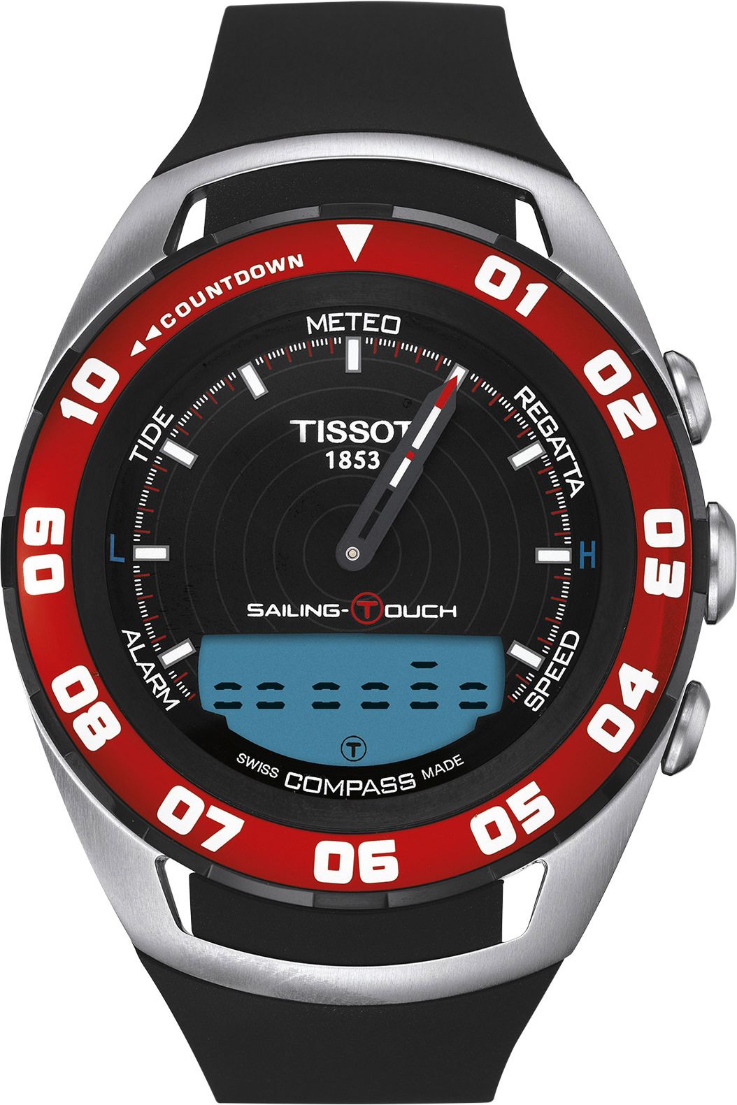 Tissot T-Touch Tissot Sailing-Touch Black Dial 45 mm Quartz Watch For Men - 1