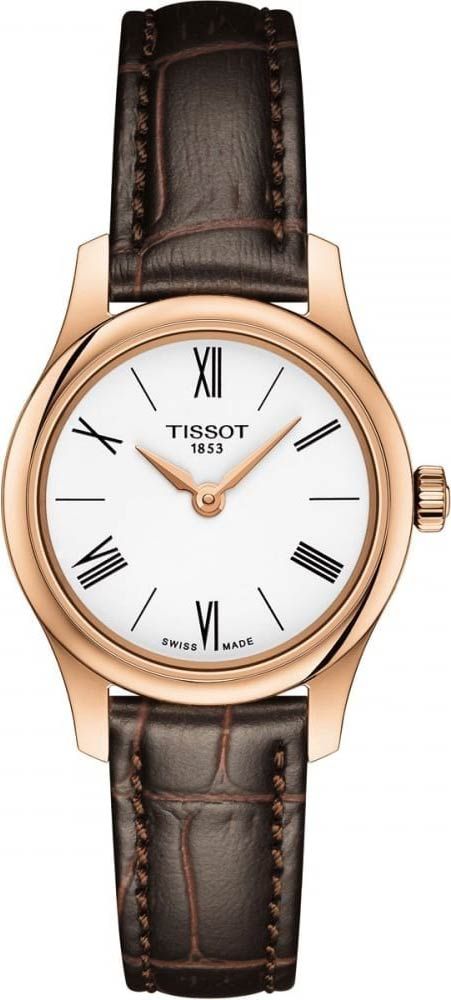 Tissot T-Classic Tissot Tradition White Dial 25 mm Quartz Watch For Women - 1