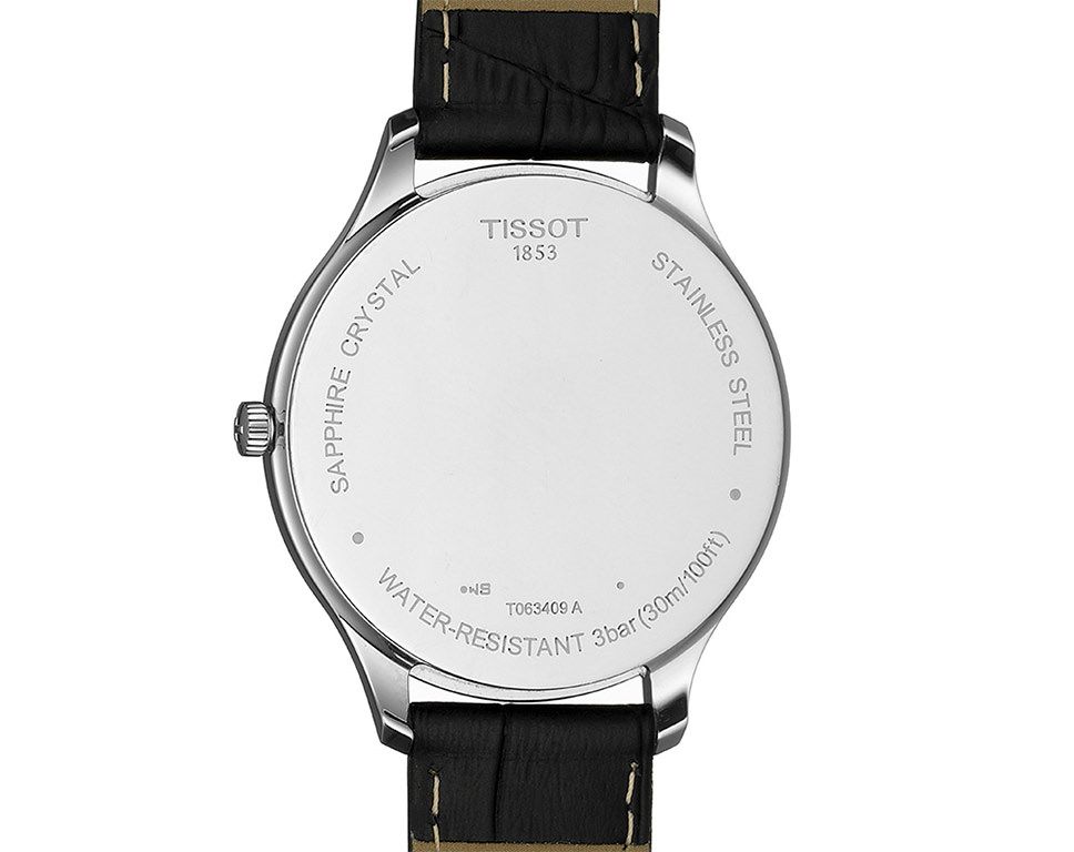 Tissot T-Classic Tissot Tradition Black Dial 39 mm Quartz Watch For Men - 5