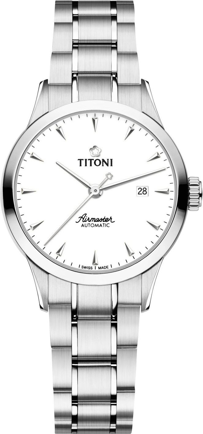 Titoni Airmaster  White Dial 29 mm Automatic Watch For Women - 1