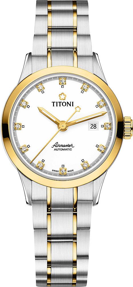 Titoni Airmaster  White Dial 29 mm Automatic Watch For Women - 1