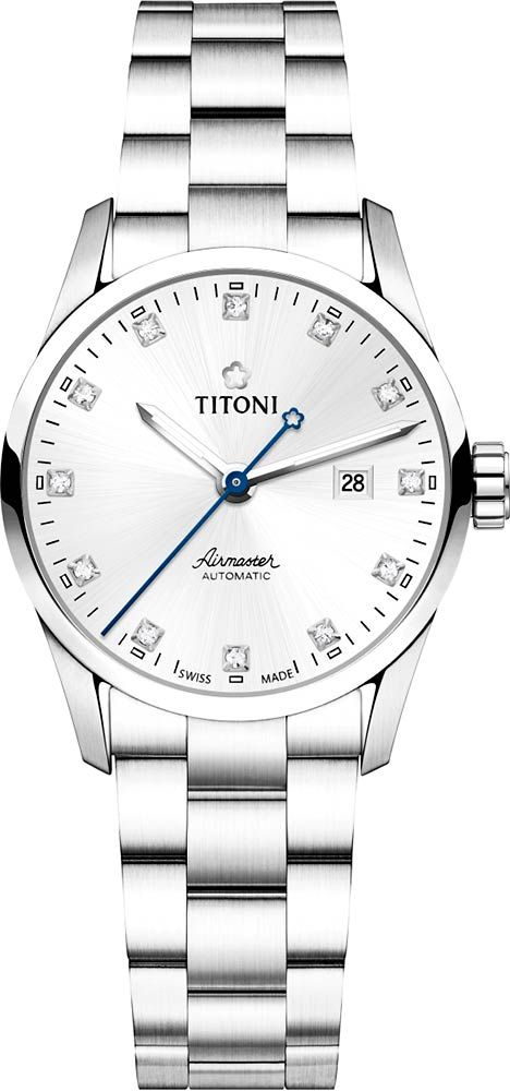 Titoni Airmaster  Silver Dial 29 mm Automatic Watch For Women - 1