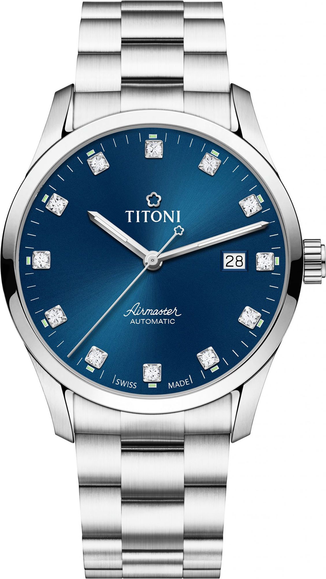 Titoni Airmaster  Blue Dial 39 mm Automatic Watch For Men - 1