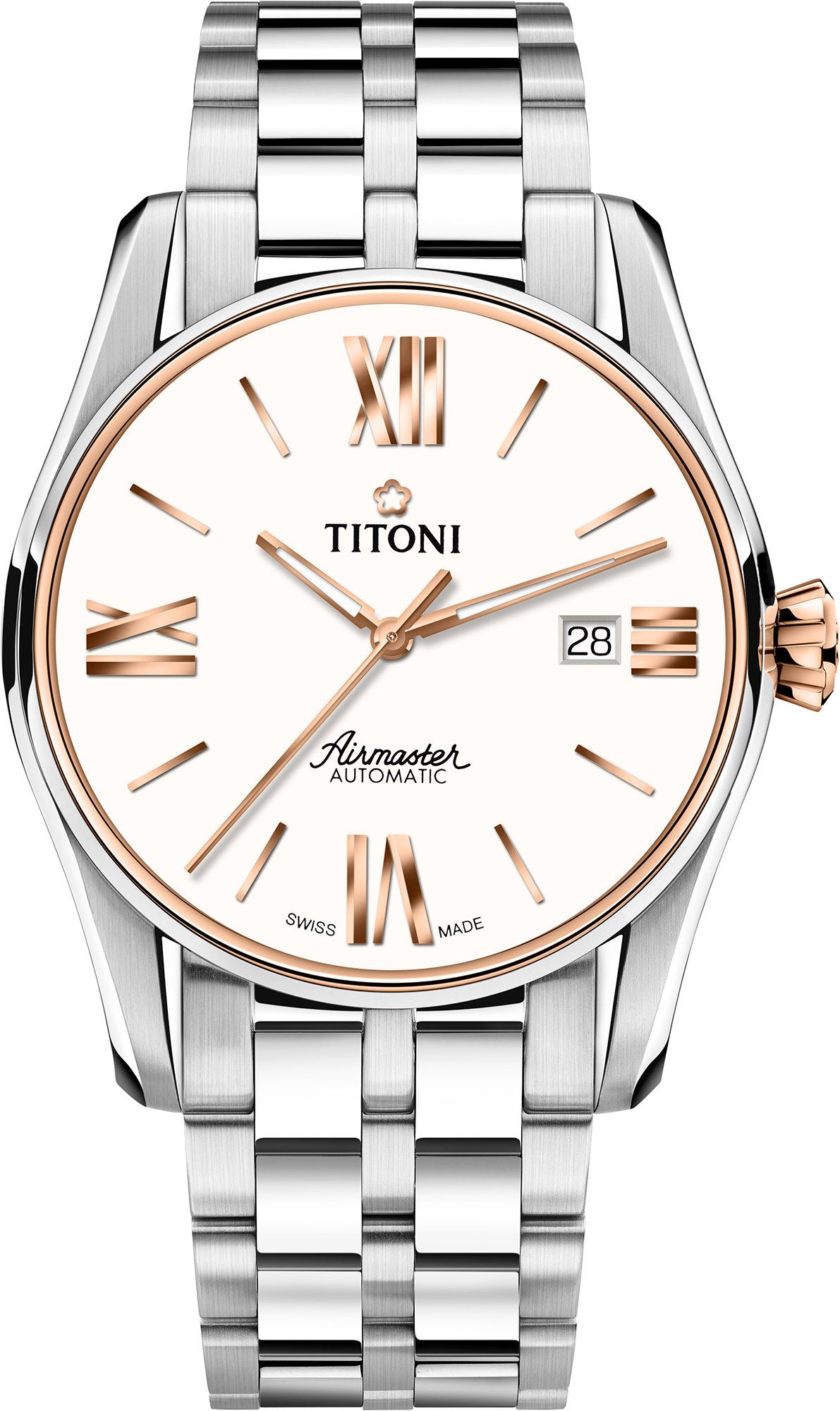 Titoni Airmaster  Silver Dial 40 mm Automatic Watch For Men - 1