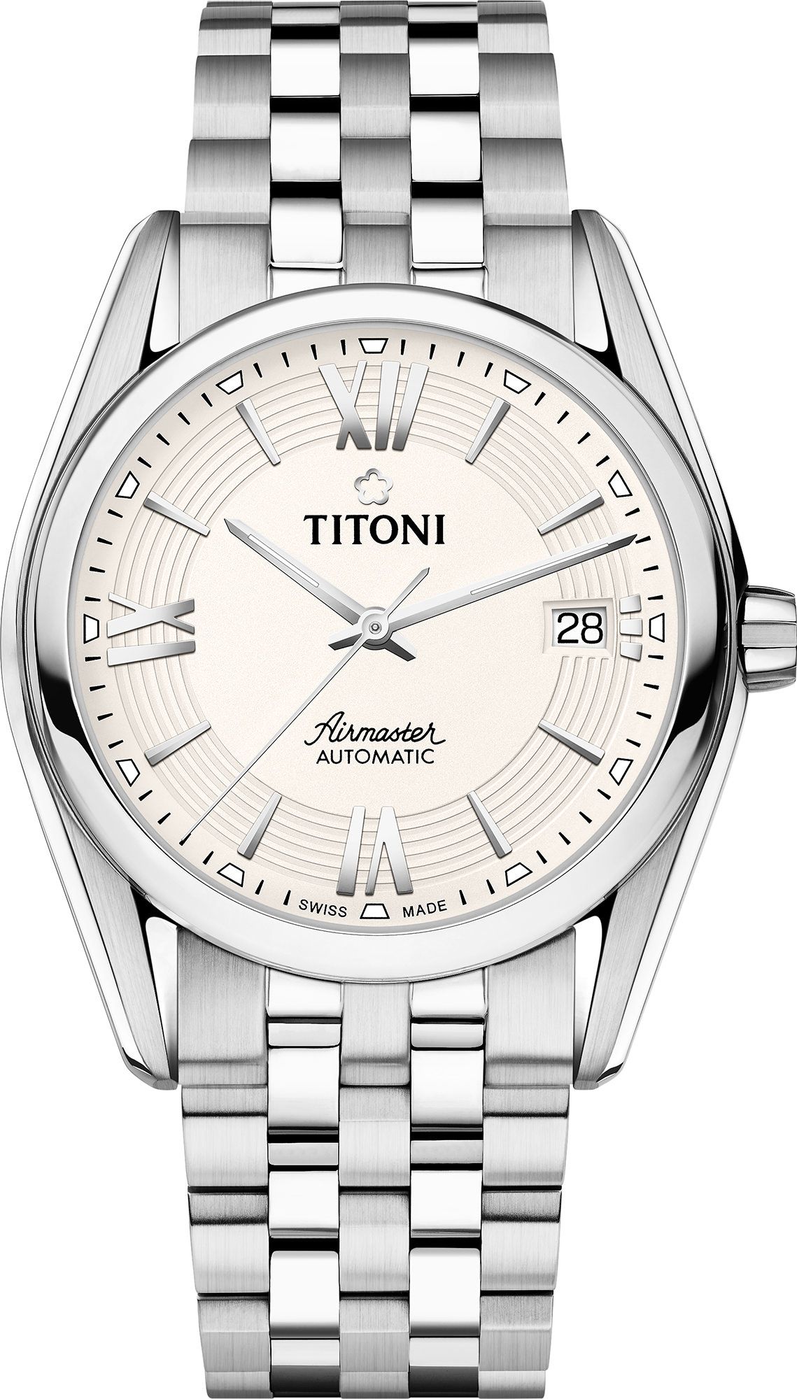 Titoni Airmaster  Silver Dial 38.5 mm Automatic Watch For Men - 1