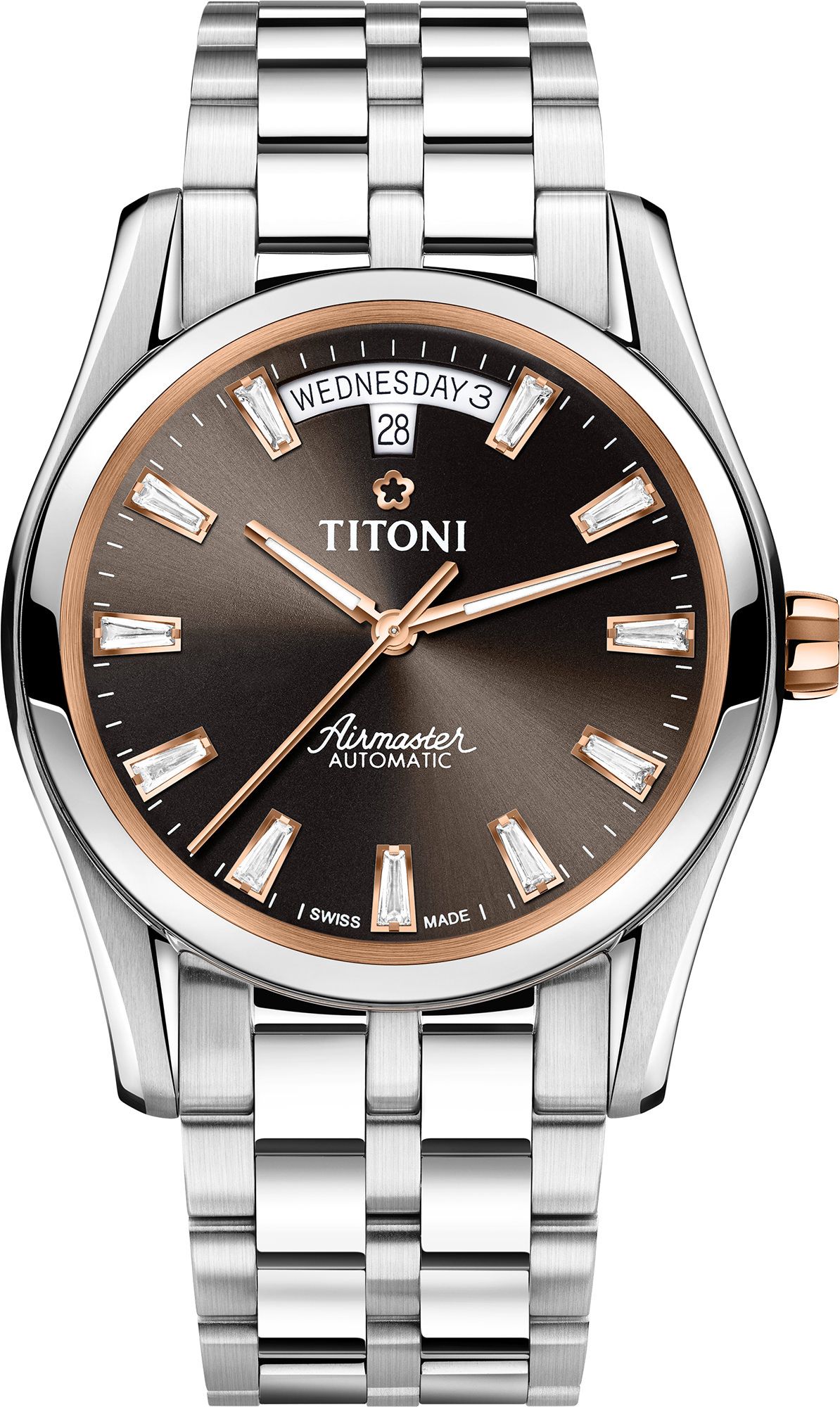 Titoni Airmaster  Brown Dial 39 mm Automatic Watch For Men - 1