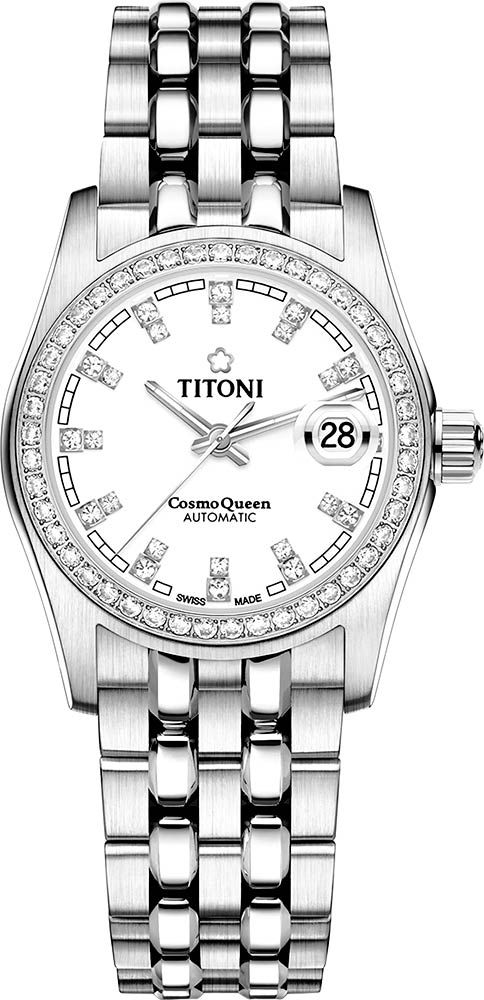 Titoni Cosmo  White Dial 27 mm Automatic Watch For Women - 1