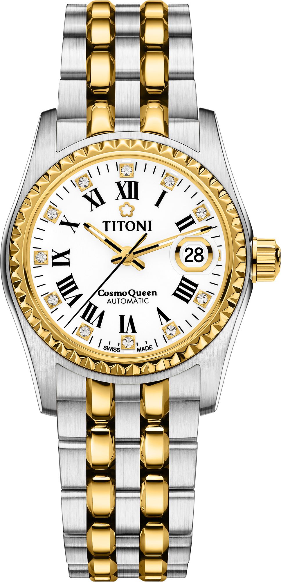 Titoni Cosmo  White Dial 27 mm Automatic Watch For Women - 1