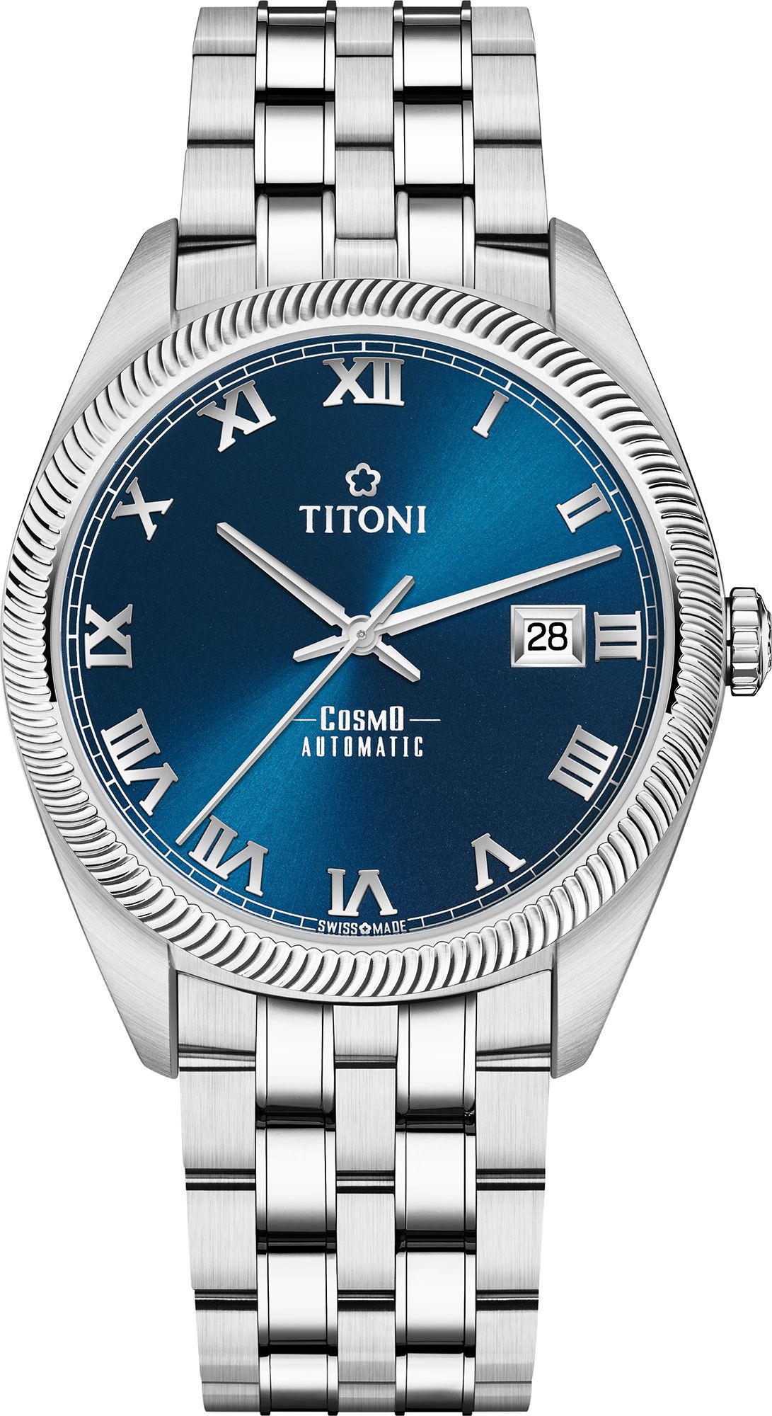 Titoni Cosmo  Blue Dial 41 mm Automatic Watch For Men - 1