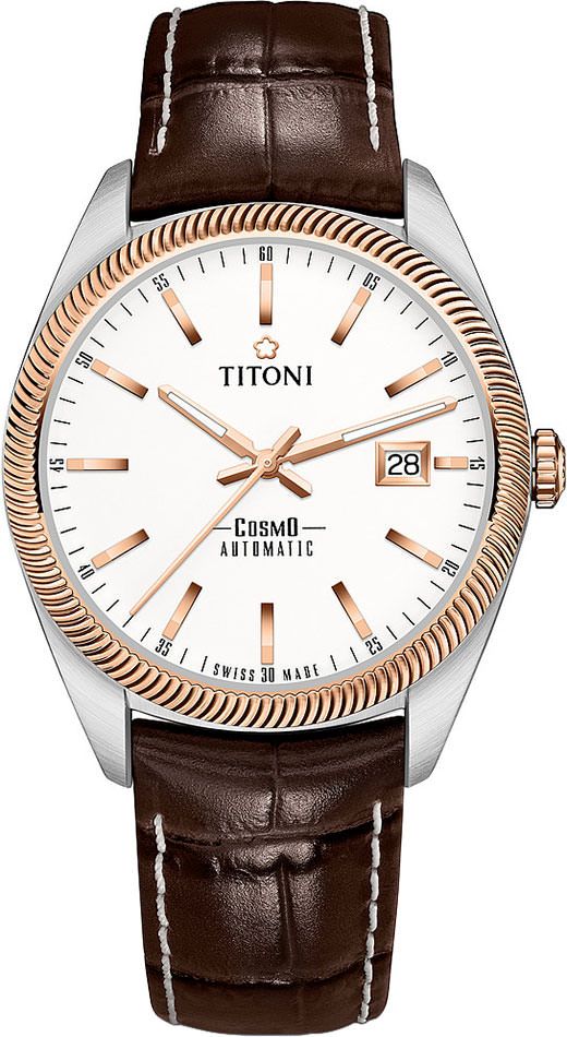 Titoni Cosmo  Silver Dial 41 mm Automatic Watch For Men - 1