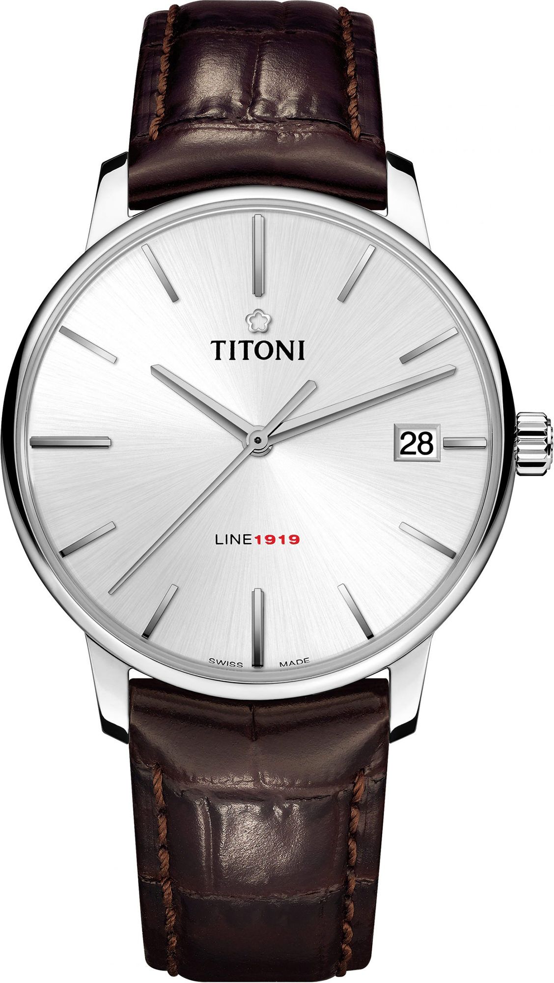 Titoni Line 1919  Silver Dial 40 mm Automatic Watch For Men - 1