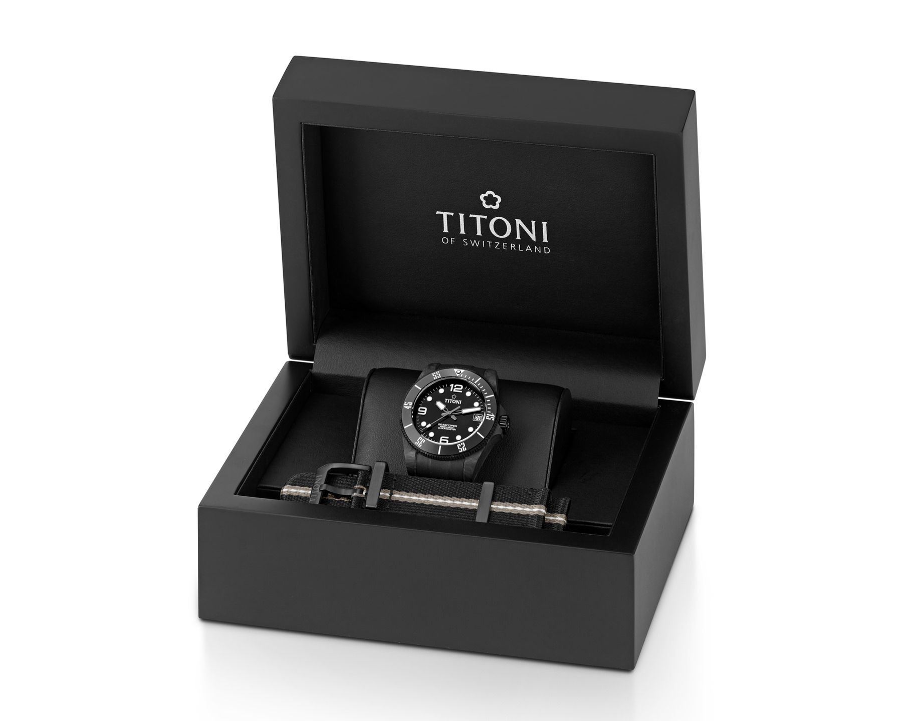 Titoni Seascoper 600  Black Dial 42 mm Automatic Watch For Men - 4