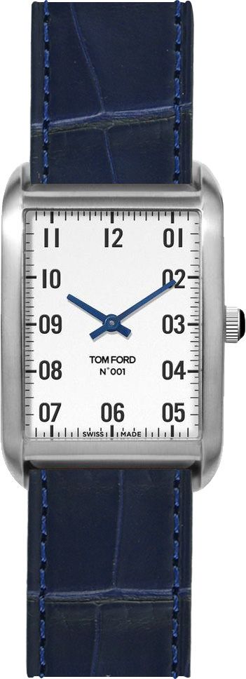 Tom Ford 001  White Dial 30 mm Quartz Watch For Men - 1