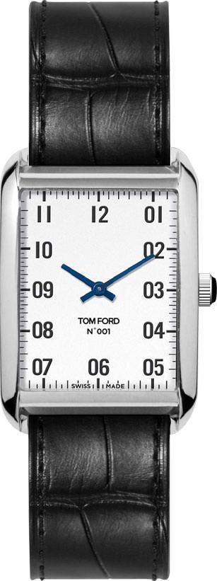 Tom Ford 001  White Dial 30 mm Quartz Watch For Men - 1