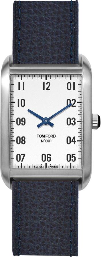 Tom Ford 001  White Dial 30 mm Quartz Watch For Men - 1