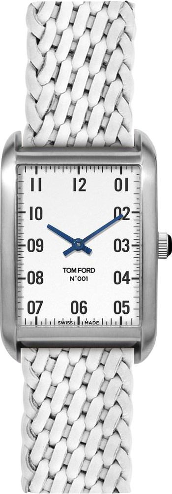 Tom Ford 001  White Dial 27 mm Quartz Watch For Men - 1