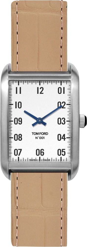 Tom Ford 001  White Dial 27 mm Quartz Watch For Men - 1