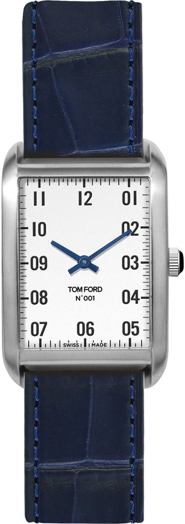 Tom Ford 001  White Dial 27 mm Quartz Watch For Men - 1