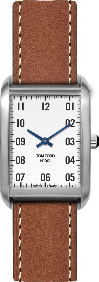 Tom Ford 001  White Dial 27 mm Quartz Watch For Men - 1