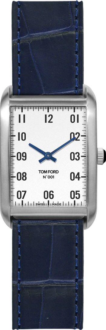 Tom Ford 001  White Dial 30 mm Quartz Watch For Men - 1