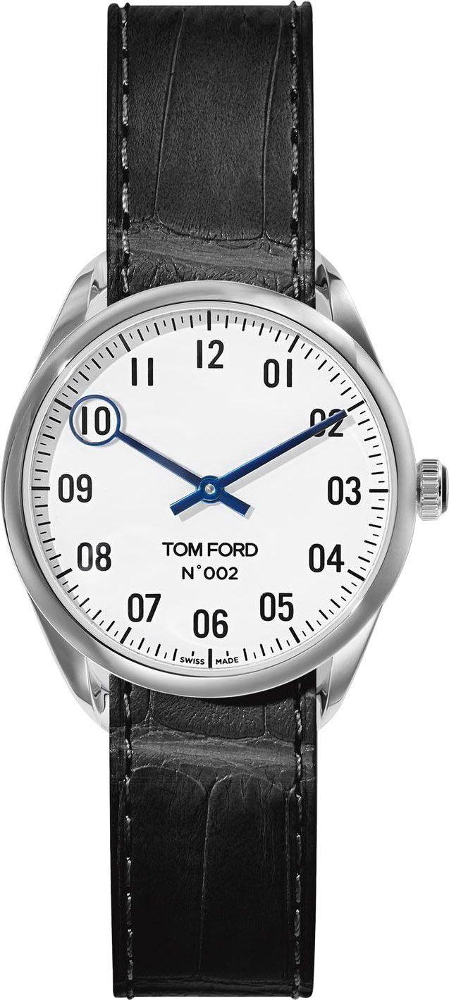 Tom Ford 002  White Dial 38 mm Quartz Watch For Unisex - 1